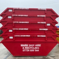 Mark Skip Hire skips ready for hire